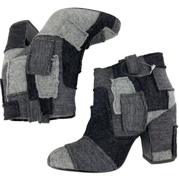 Laurence Dacade Womens Ankle Booties Black Patchwork  Pull On Sz 4.5 French 35 - Picture 4 of 8